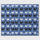 素朴ロターズファーム手描きパターン ラッピングペーパー (フラット)