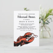 素朴ロブスター結婚ディナーリハーサル 招待状 (スタンド正面)