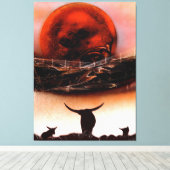 素朴ロングラン キャンバスプリント (インサイチュ (ウッドフロア))