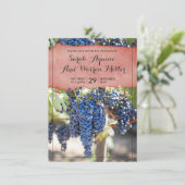 素朴ワイナリーグレープつる植物結婚ズ 招待状 (スタンド正面)