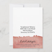 素朴ワイナリーグレープつる植物結婚ズ 招待状 (裏面)