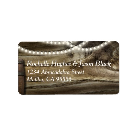 素朴ワイナリー結婚の中ラベル ラベル (正面)