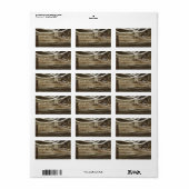 素朴ワイナリー結婚の中ラベル ラベル (フルシート)