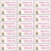 素朴ワイナリー結婚ズゲスト住所 シール (正面)