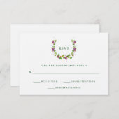 素朴ワイナリー | クラフト結婚反応 出欠カード (正面/裏面)