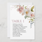 素朴ワイルドフラワーテーブル第1座席表 招待状 (正面)