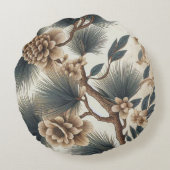 素朴ワイルドフラワーラウンドピロー – 自然のチャーム ラウンドクッション (裏面)