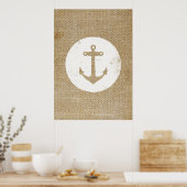 素朴ヴィンテージいかり ポスター (キッチン)