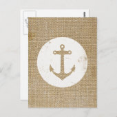 素朴ヴィンテージいかり ポストカード (正面/裏面)