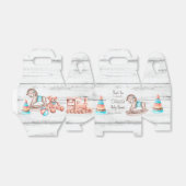 素朴ヴィンテージおもちゃ白木の赤ちゃんシャワー フェイバーボックス (折り畳みなし)