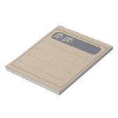 素朴ヴィンテージのTo Doリスト ノートパッド (回転)