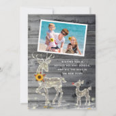 素朴ヴィンテージひまわり家族写真コラージュ シーズンカード (裏面)