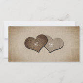 素朴ヴィンテージひまわり結婚の写真 サンキューカード (裏面)