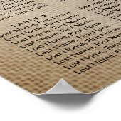 素朴ヴィンテージひまわり結婚の座席表8 ポスター (角)