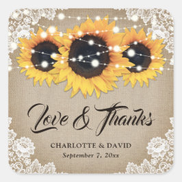 素朴ヴィンテージひま結婚わり スクエアシール