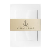 素朴ヴィンテージアンティーク航海の結婚いかり 招待状ベリーバンド (正面例)