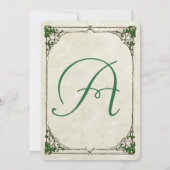 素朴ヴィンテージウィグアイビー縁ど結婚式招待状 招待状 (裏面)