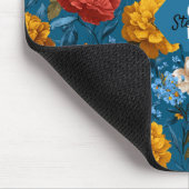 素朴ヴィンテージカラフル花柄 マウスパッド (コーナー)