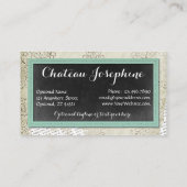 素朴ヴィンテージカルボ絵を描ードアクアオンダマスク 名刺 (裏面)