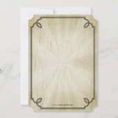 素朴ヴィンテージカントリークリスマスパーティの招待状 招待状 (裏面)