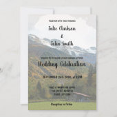 素朴ヴィンテージカントリーマウンテン結婚式招待状 招待状 (正面)