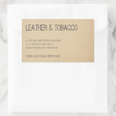 素朴ヴィンテージクラフト紙包装用キャンドルラベル 長方形シール (バッグ)