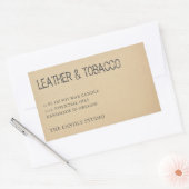 素朴ヴィンテージクラフト紙包装用キャンドルラベル 長方形シール (封筒)