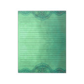 素朴ヴィンテージグリーンライングランジ文具 ノートパッド (回転)