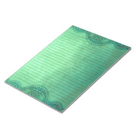 素朴ヴィンテージグリーンライングランジ文具 ノートパッド