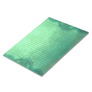 素朴ヴィンテージグリーンライングランジ文具 ノートパッド