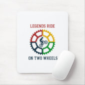 素朴ヴィンテージサイクリング緩和曲線 マウスパッド (マウス)