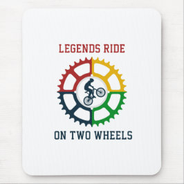 素朴ヴィンテージサイクリング緩和曲線 マウスパッド