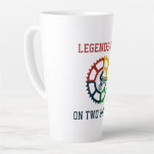 素朴ヴィンテージサイクリング カフェラテマグ (左アングル)