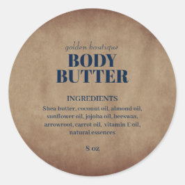 素朴ヴィンテージサロン手作りスキンケア製品 ラウンドシール