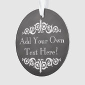 素朴ヴィンテージシャルボカスタムードパーソナライズされた オーナメント (正面)