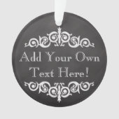 素朴ヴィンテージシャルボカスタムードパーソナライズされた オーナメント (正面)