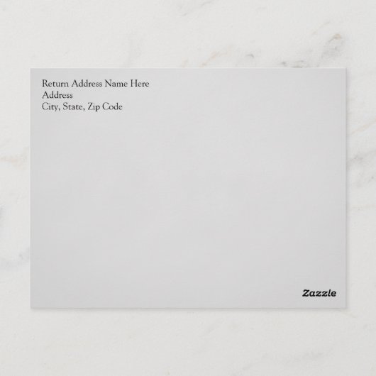 素朴ヴィンテージシャルボカスタムードパーソナライズされた ポストカード (裏面)