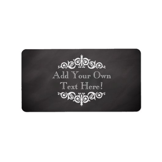 素朴ヴィンテージシャルボカスタムードパーソナライズされた ラベル (正面)