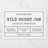 素朴ヴィンテージシンプル防水ジャム瓶ラベル フードラベル (シングルラベル)