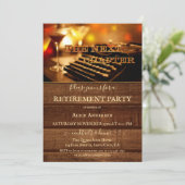 素朴ヴィンテージタイプライターカクテルリタイア 招待状 (スタンド正面)