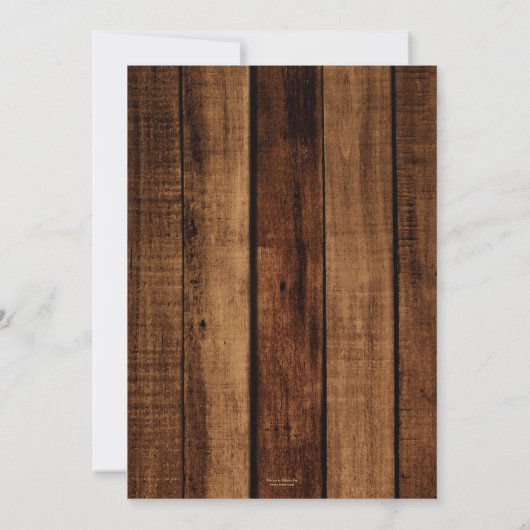 素朴ヴィンテージタイプライターカクテルリタイア 招待状 (裏面)