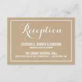 素朴ヴィンテージタイポグラフィスクリプト披露宴カード エンクロージャーカード (裏面)