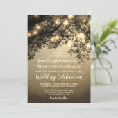 素朴ヴィンテージツリーブランチ結婚式招待状 招待状 (スタンド正面)