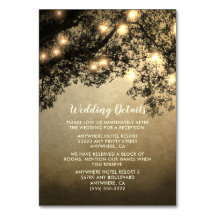 素朴ヴィンテージツリー結婚ブランチの挿入カード