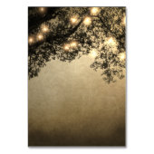 素朴ヴィンテージツリー結婚ブランチの挿入カード テーブルナンバー (裏面)