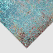 素朴ヴィンテージティール(緑がかった色)茶テクスグランジチャ 薄葉紙 (詳細)