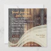 素朴ヴィンテージバイク結婚式招待状 招待状 (裏面)