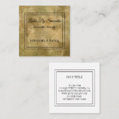 素朴ヴィンテージバックグラウンド拡張機能美しい スクエア名刺 (正面/裏面)