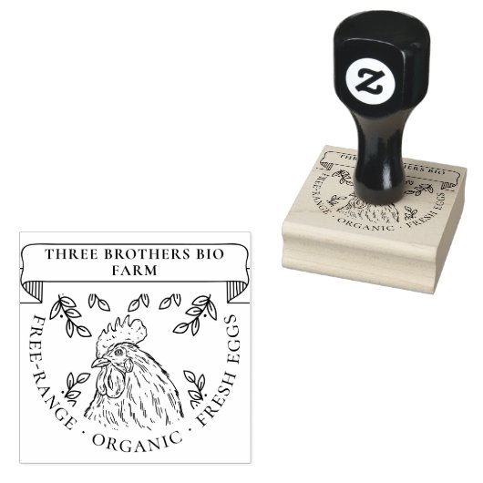 素朴ヴィンテージパーソナライズされたエッグカートンカスタムファーム ラバースタンプ (押印)
