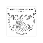 素朴ヴィンテージパーソナライズされたエッグカートンカスタムファーム ラバースタンプ (インプリント)